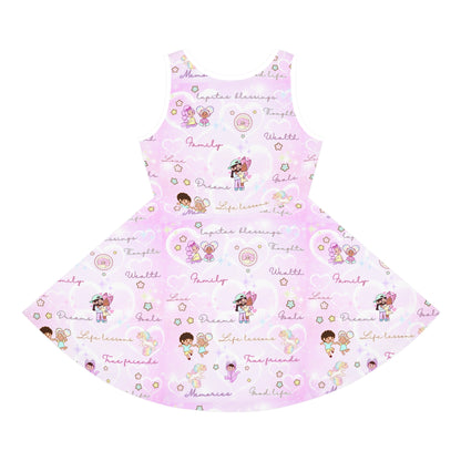 Girls' Sleeveless Selflove Sundress (AOP) (gifts)