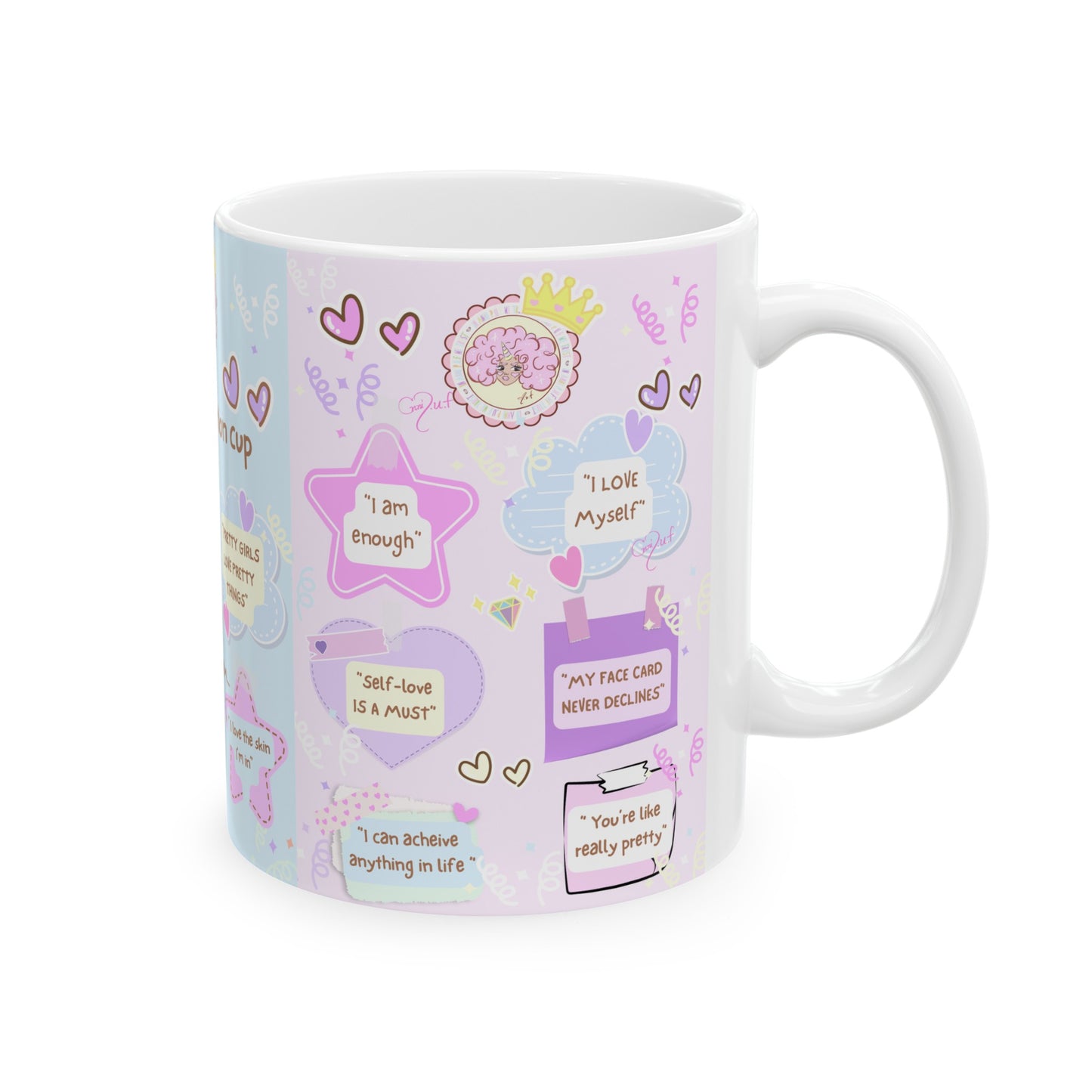 Annipuf Self-love Affirmation Mug, (11oz, 15oz)