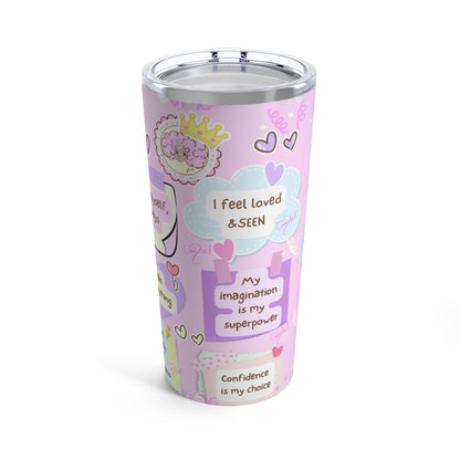 Tumbler 20oz affirmation collection (Annipuf Summer)