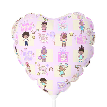 Annipuf B-Day Balloon (Round and Heart-shaped), 11" (gifts)