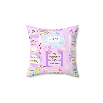 Annipuf selflove Polyester Square Pillow