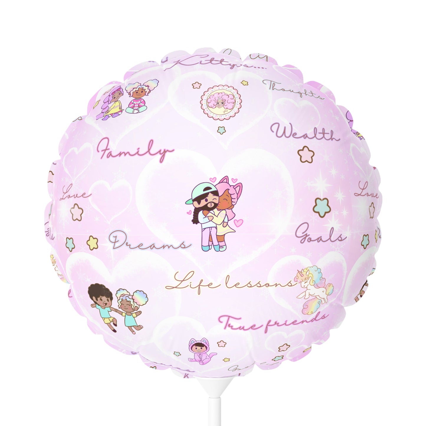 Annipuf B-Day Balloon (Round and Heart-shaped), 11" (gifts)