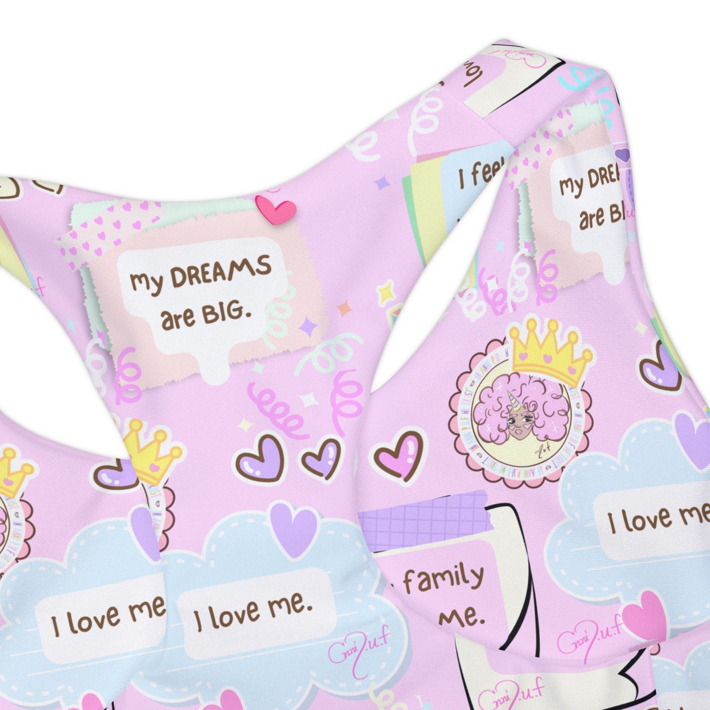 Girls Two Piece Swimsuit (AOP)Annipuf Affirmations