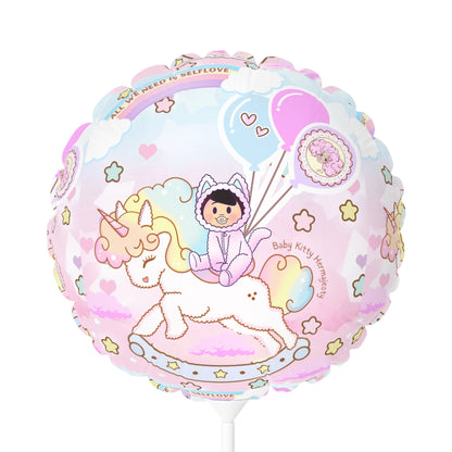 Welcome New Baby Balloon (Round and Heart-shaped), 11"(gifts)