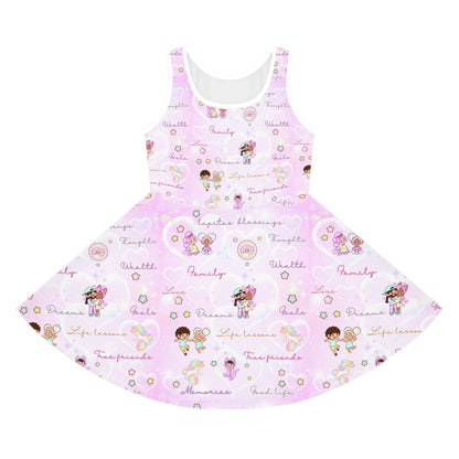 Girls' Sleeveless Selflove Sundress (AOP) (gifts)