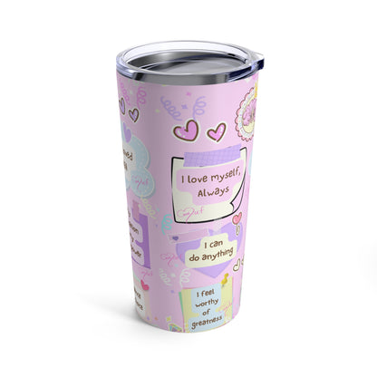 Tumbler 20oz affirmation collection (Annipuf Summer)