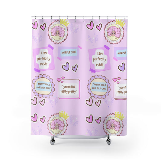 All we need is self-love by Annipuf Shower Curtains