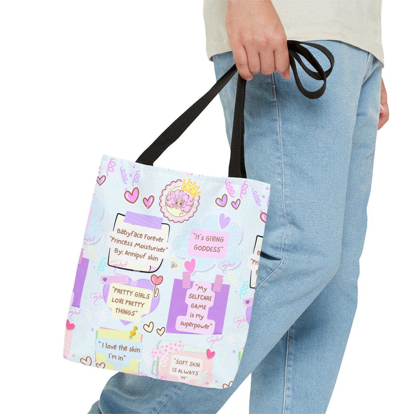 All we need is self-love Annipuf Tote Bag (AOP)