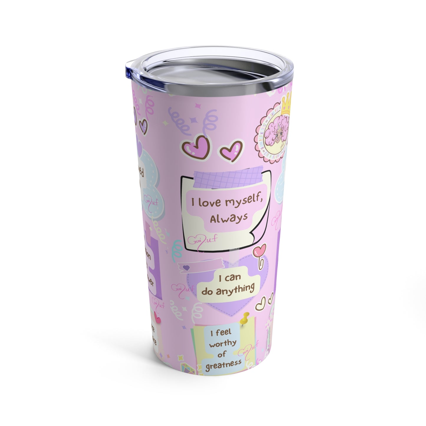 Tumbler 20oz affirmation collection (Annipuf Summer)