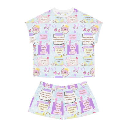 self love Women's Short Pajama Set (AOP)(gifts)
