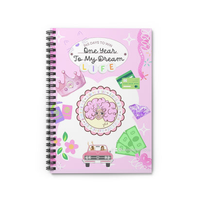 Annipuf 1 yr goals Spiral Notebook - Ruled Line