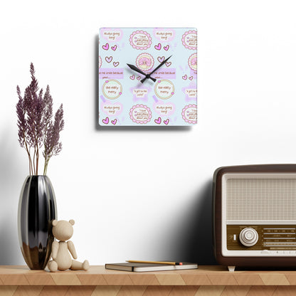 Acrylic Affirmation clock (GIFTS)