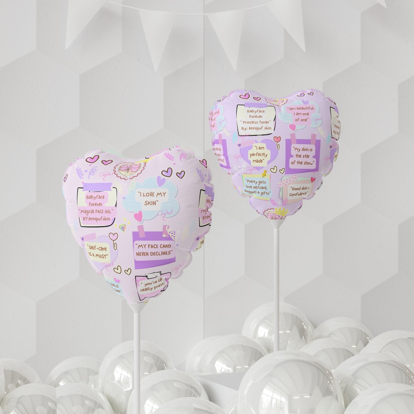 (I LOVE ME) Balloon (Round and Heart-shaped), 11"(GIFTS)