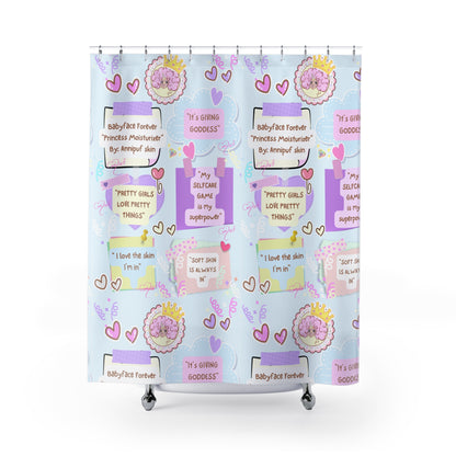 shower in selflove Shower Curtains