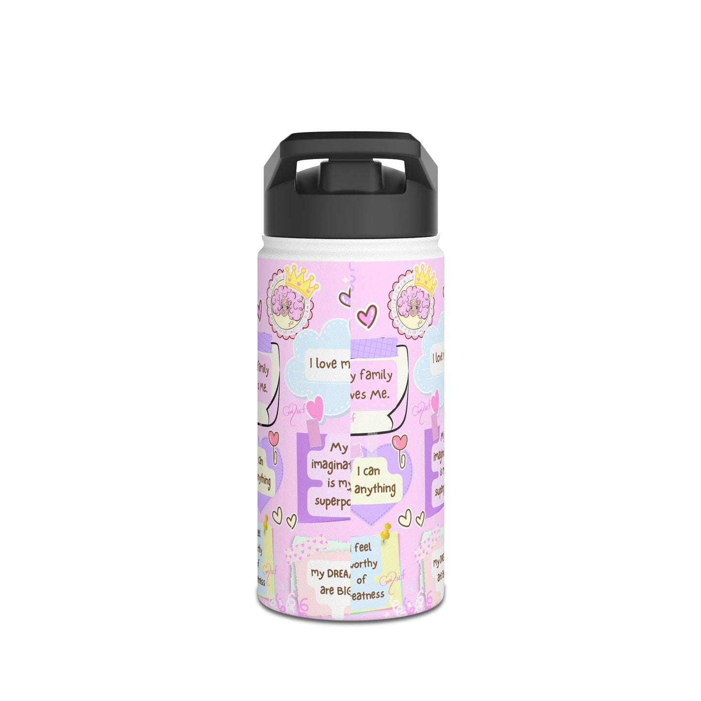 Affirmation Stainless Steel Water Bottle, Standard Lid