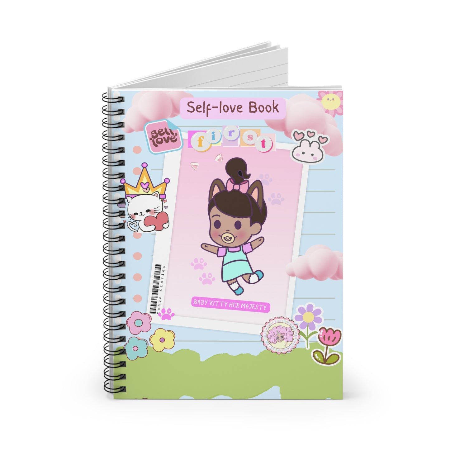 Babies first selflove  Notebook - Ruled Line (mindset)