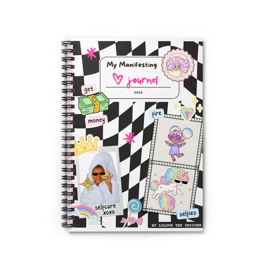 Lulove The Unicorn Pretty girl era Spiral Notebook - Ruled Line