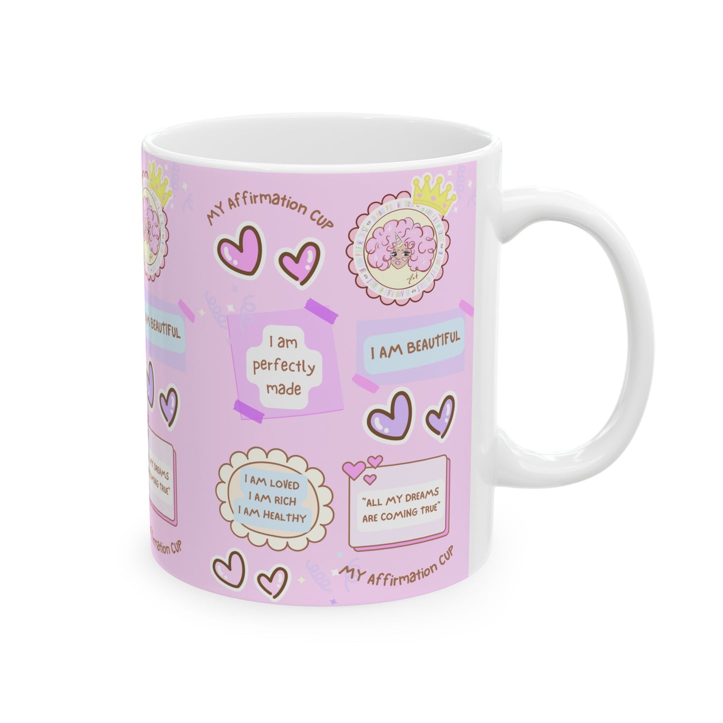 I LOVE ME ANNIPUF Ceramic Mug, (11oz, 15oz)