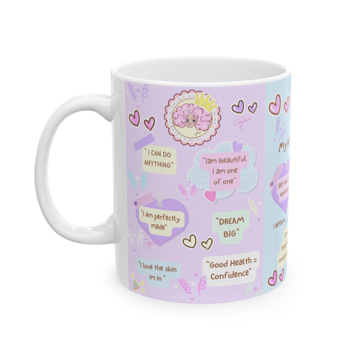 Annipuf Self-love Affirmation Mug, (11oz, 15oz)