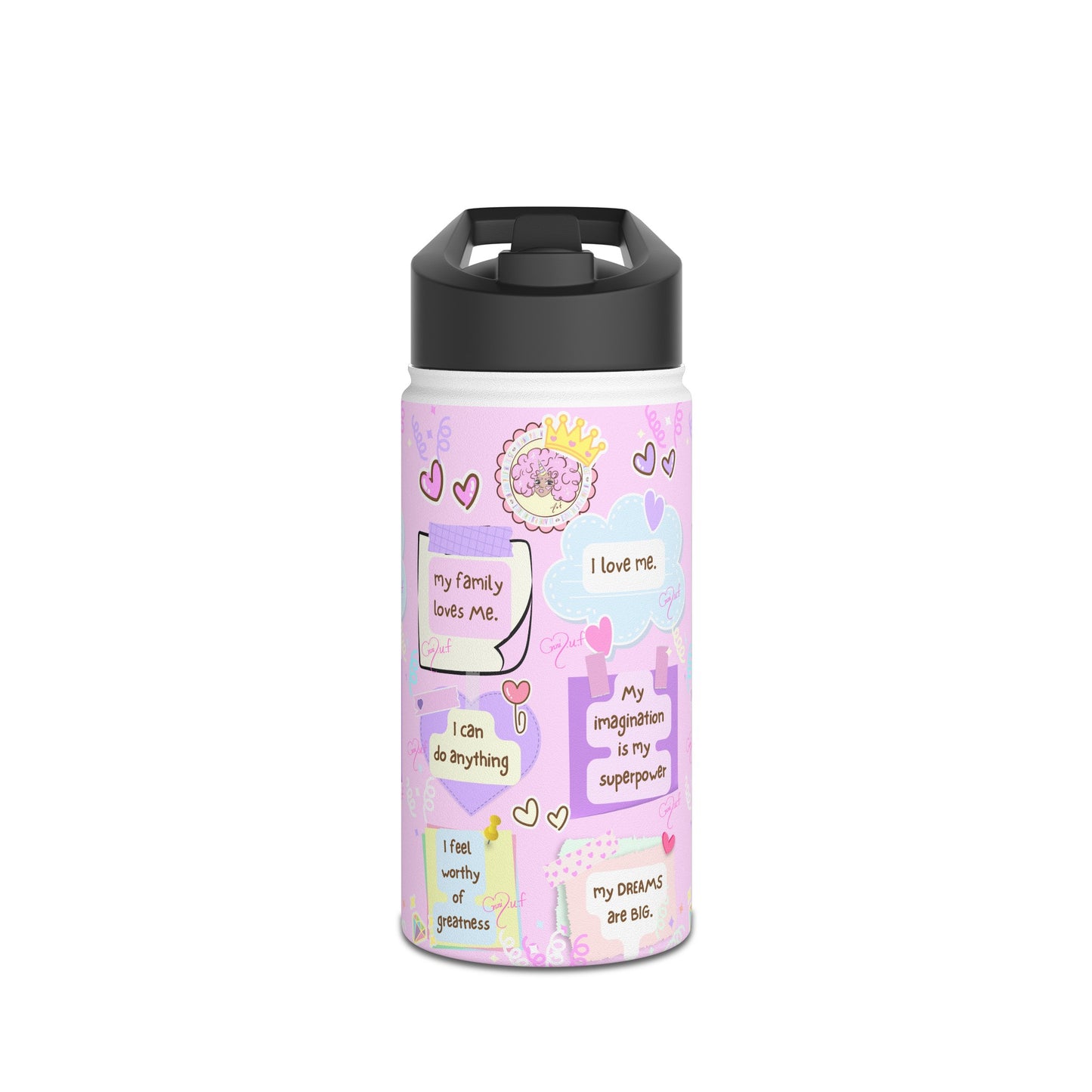 Affirmation Stainless Steel Water Bottle, Standard Lid