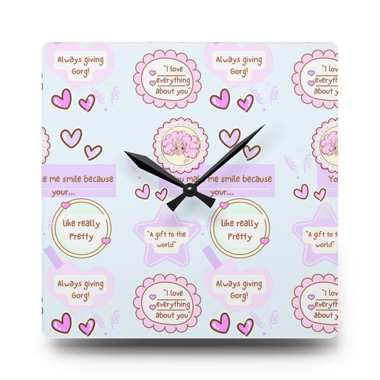 Acrylic Affirmation clock (GIFTS)