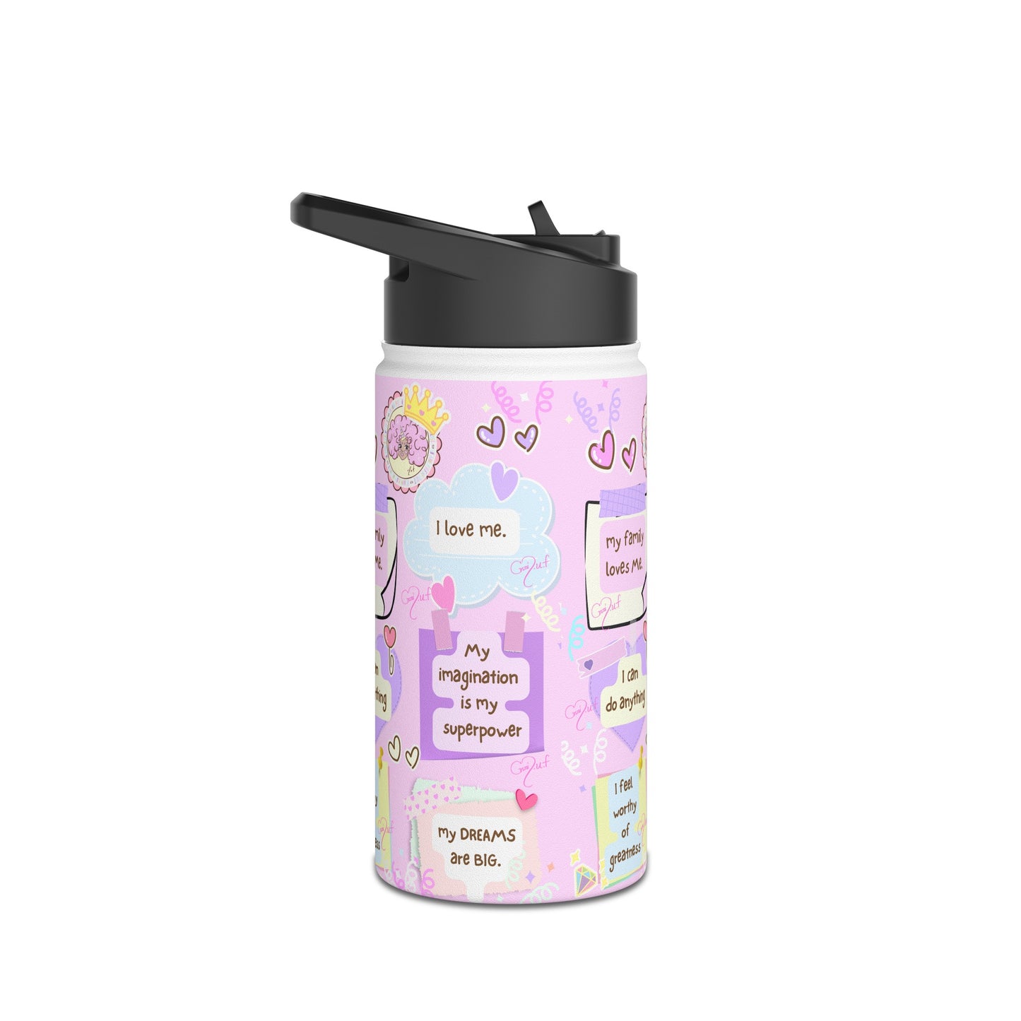 Affirmation Stainless Steel Water Bottle, Standard Lid