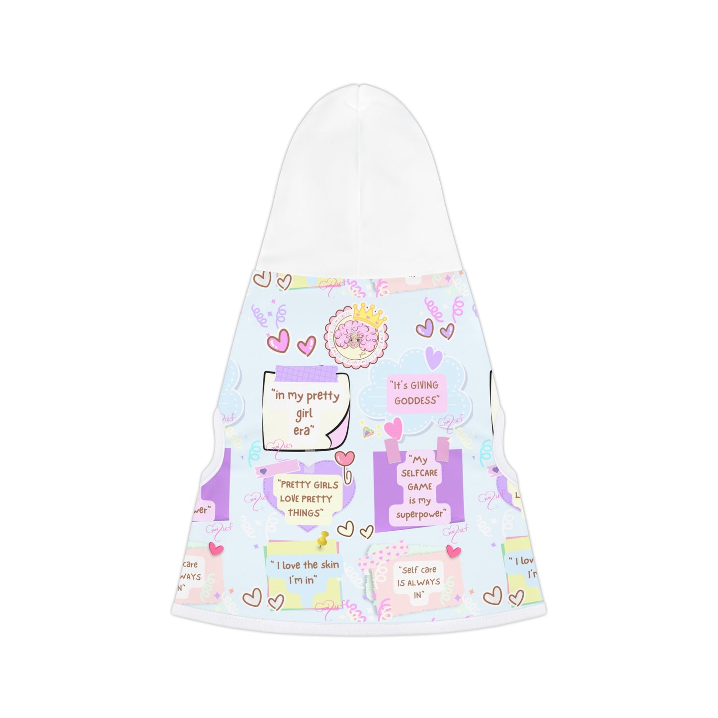 Kawaii Pet Hoodie daily affirmations (pet gifts)