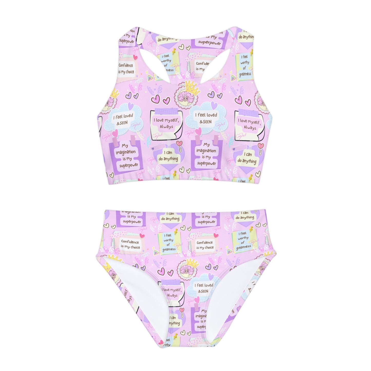 Im perfect Girls Two Piece Swimsuit (AOP) summer