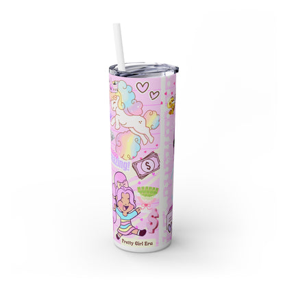 Workout with Anni the Boss Skinny Tumbler with Straw, 20oz (Health)