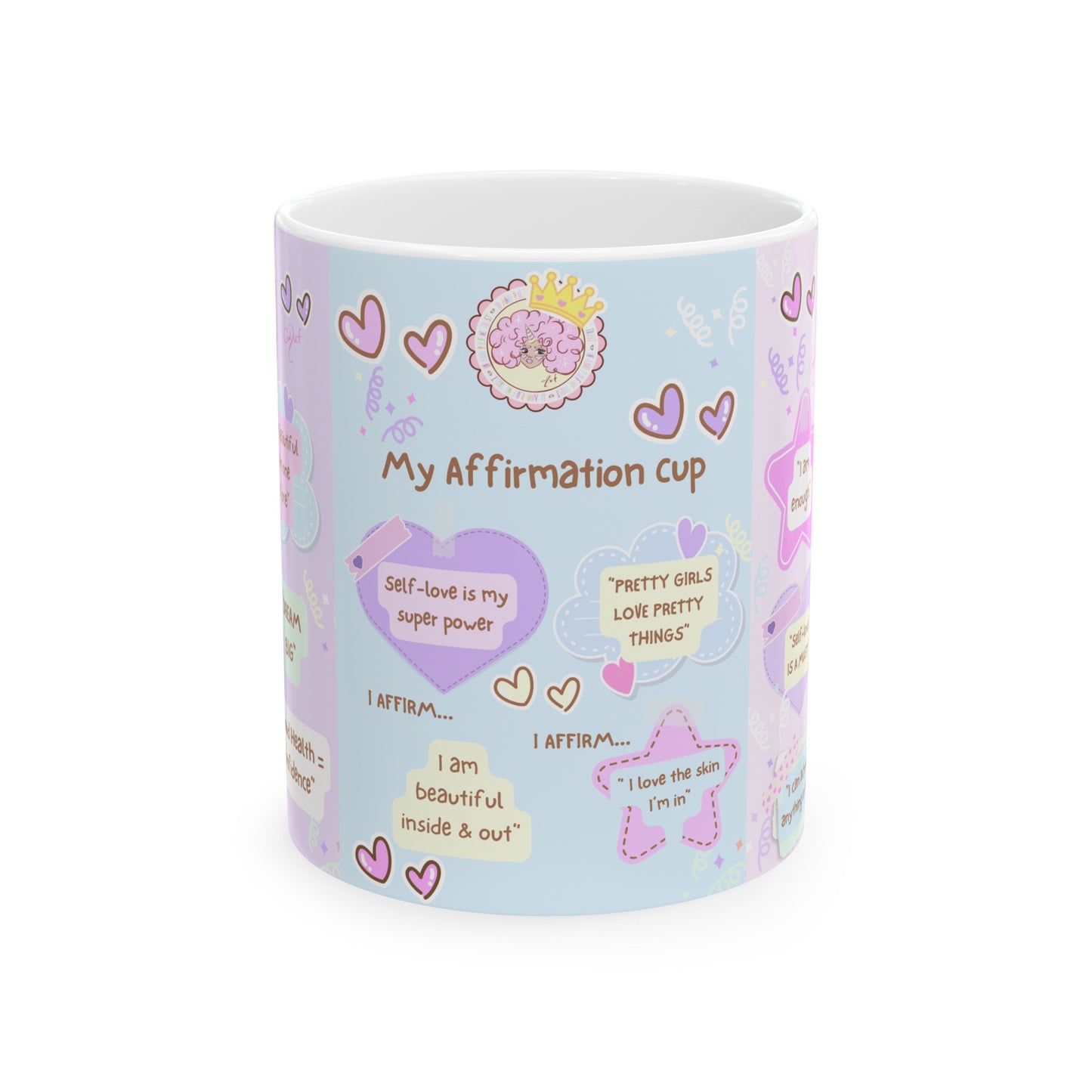 Annipuf Self-love Affirmation Mug, (11oz, 15oz)