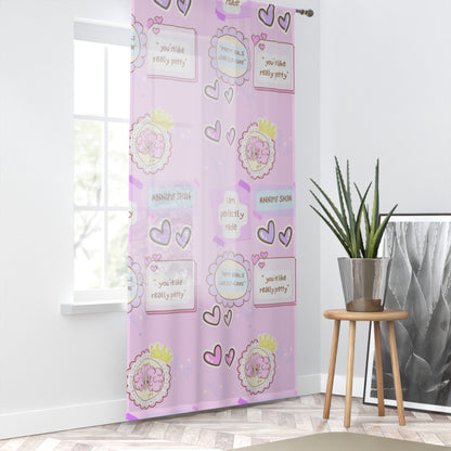 Kawaii Bedroom Window Curtain by Annipuf