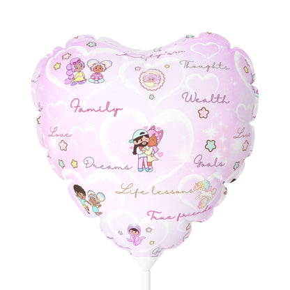 Annipuf B-Day Balloon (Round and Heart-shaped), 11" (gifts)