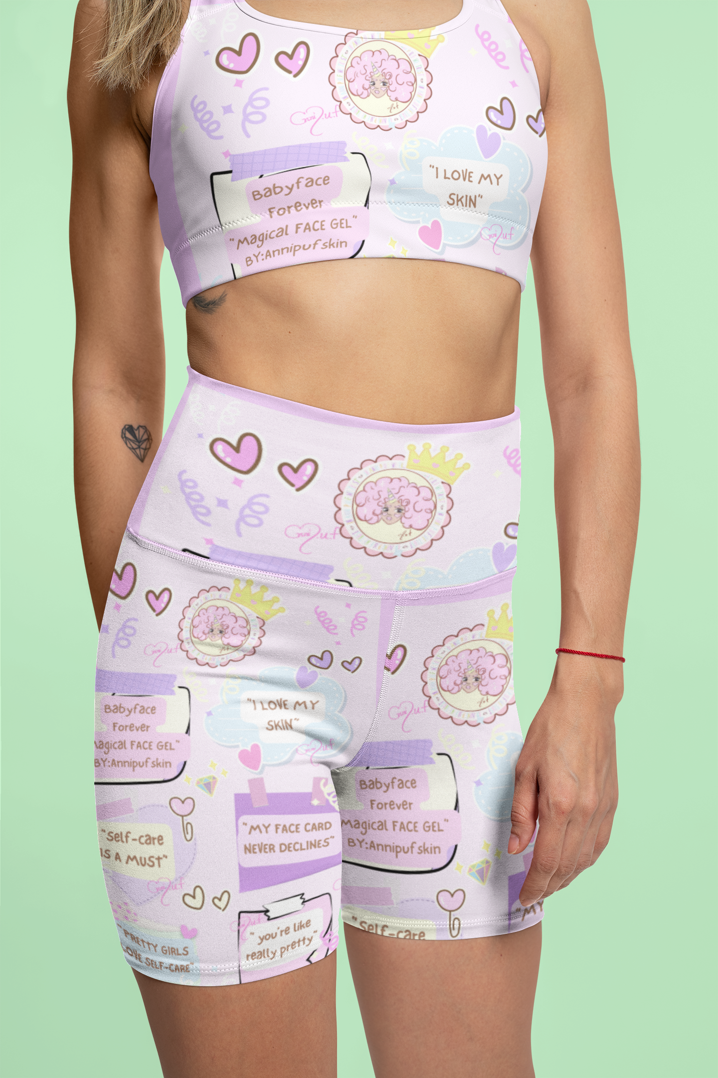 Annipuf Health "Get in shape Unicorn " Mommy gym set