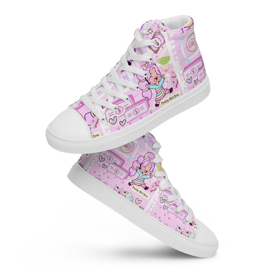 Women’s high top canvas shoes